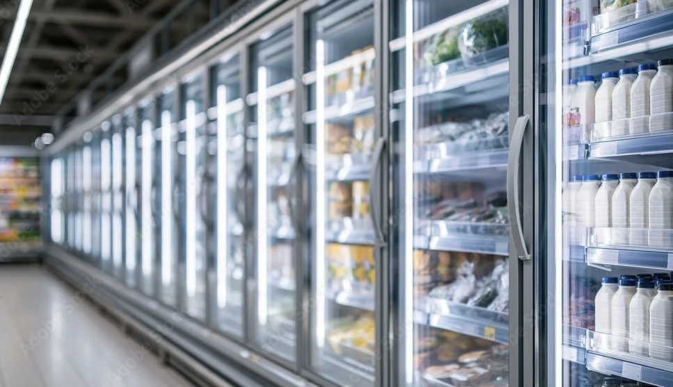 Commercial refrigeration display cases
